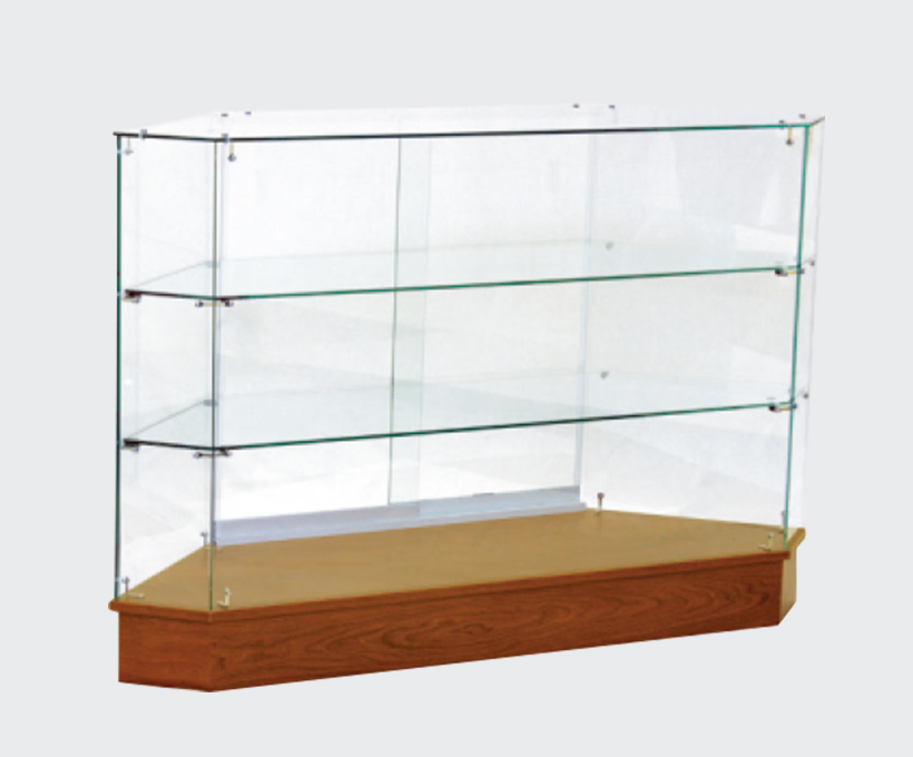 SAGCC42CHE PREMIUM FRAMELESS FULL CORNER SHOWCASE - DWC